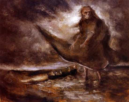 “Bóng ma trên nước” của họa sĩ Alfred Kubin  