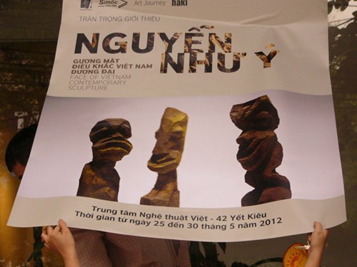 pano triển lãm của Nguyễn Như Ý