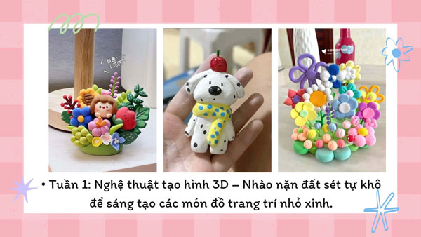Hình khối không gian của các bé CLB Mỹ thuật Liên Vũ