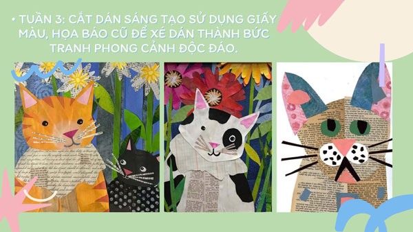 Hình khối không gian của các bé CLB Mỹ thuật Liên Vũ