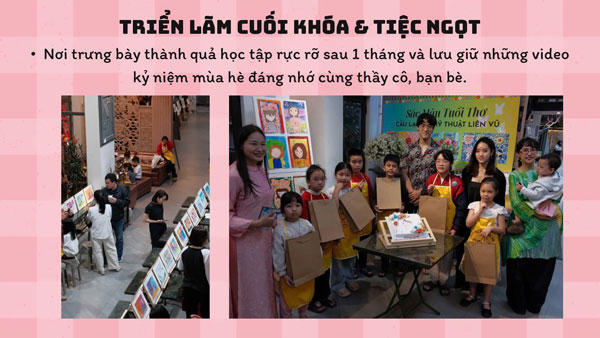 Hình khối không gian của các bé CLB Mỹ thuật Liên Vũ