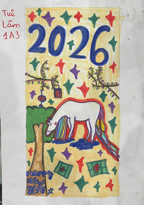 phong bao l&igrave; x&igrave; gắn liền y&ecirc;u thương của c&aacute;c b&eacute; trường Tiểu học Li&ecirc;n Mạc