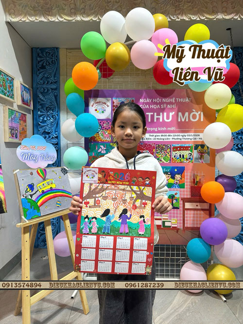 Những tờ lịch 2026 của c&aacute;c họa sĩ Nh&iacute; 6