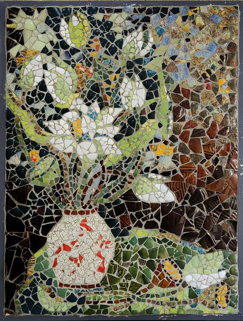 Bức tranh ghép Bạch Liên Hoa